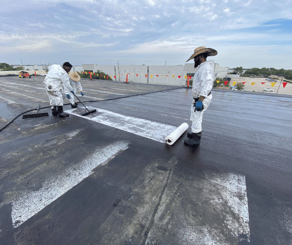 Polyester Fabric in Fluid Applied Reinforced Roofing System