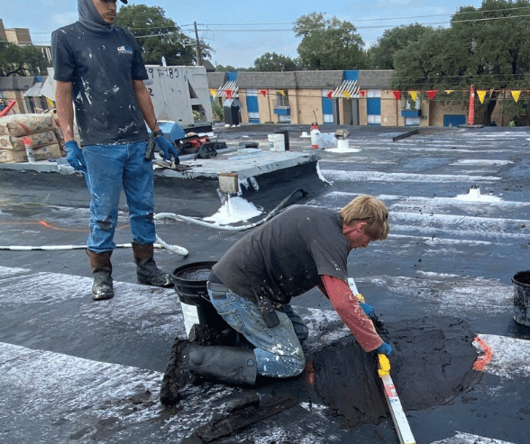 Reroofing Service- Pond Filling